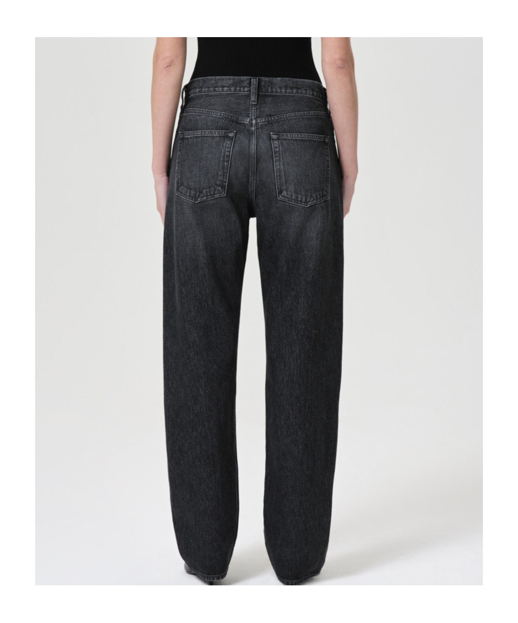 Agolde Kelly High Rise Jean In Eclipse In Black