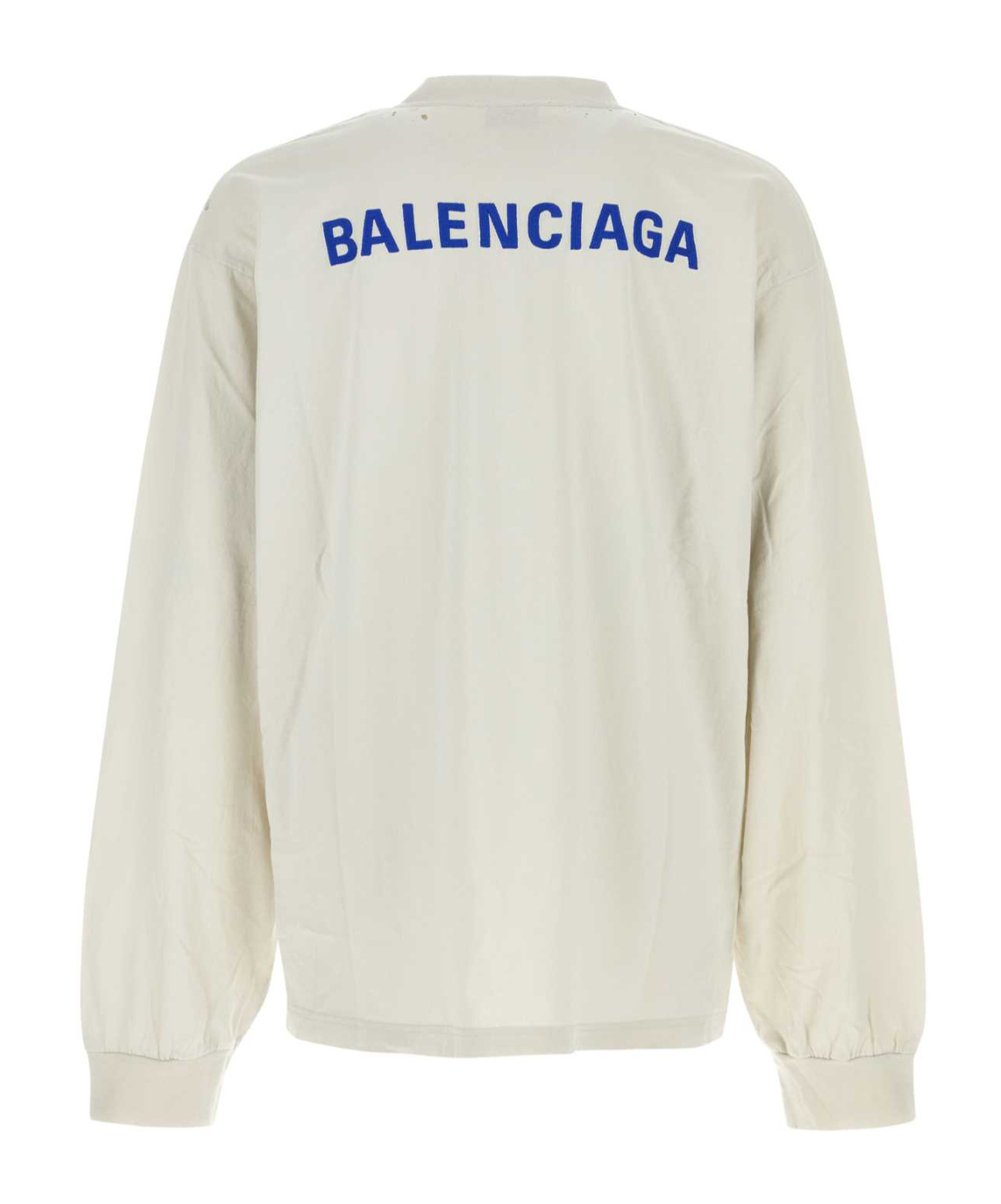 Balenciaga Ls Medium Fit Tshirt In Neutral