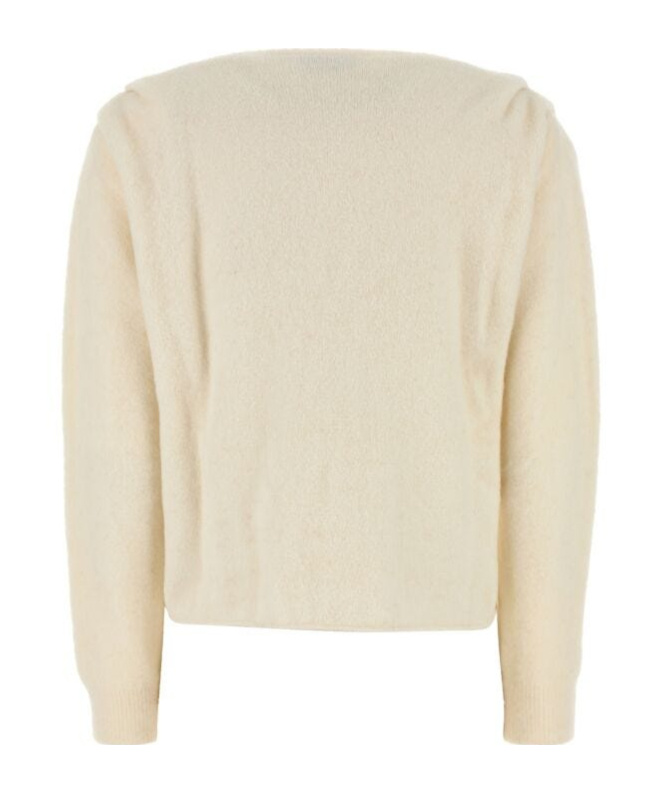Giuseppe Di Morabito Long-sleeved Knitted Cardigan In Nude