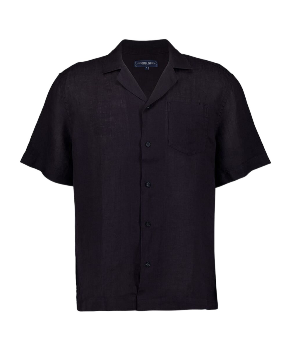 Frescobol Carioca Short-sleeved Shirt In Black