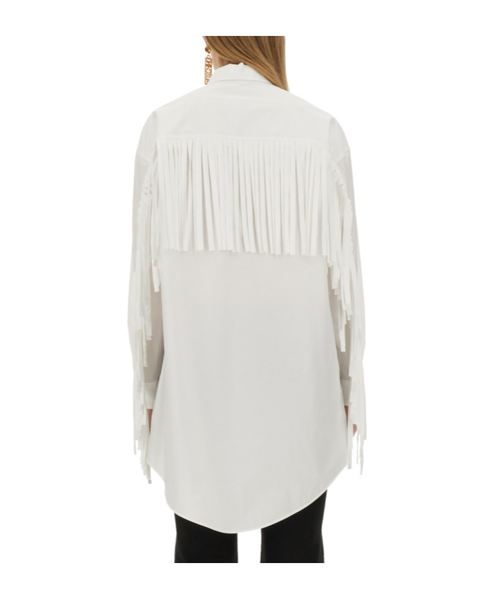 Moschino Poplin Shirt In White