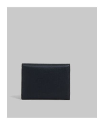 Marni Black Leather Trunkaroo Trifold Wallet In Black