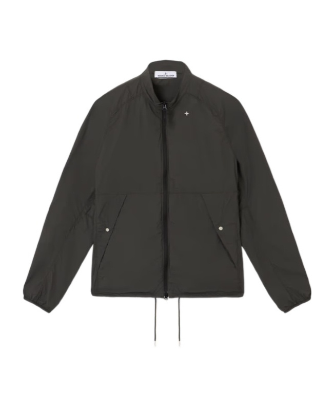 Stone Island Packable Jacket In High Performance Fabri1c In Leaden