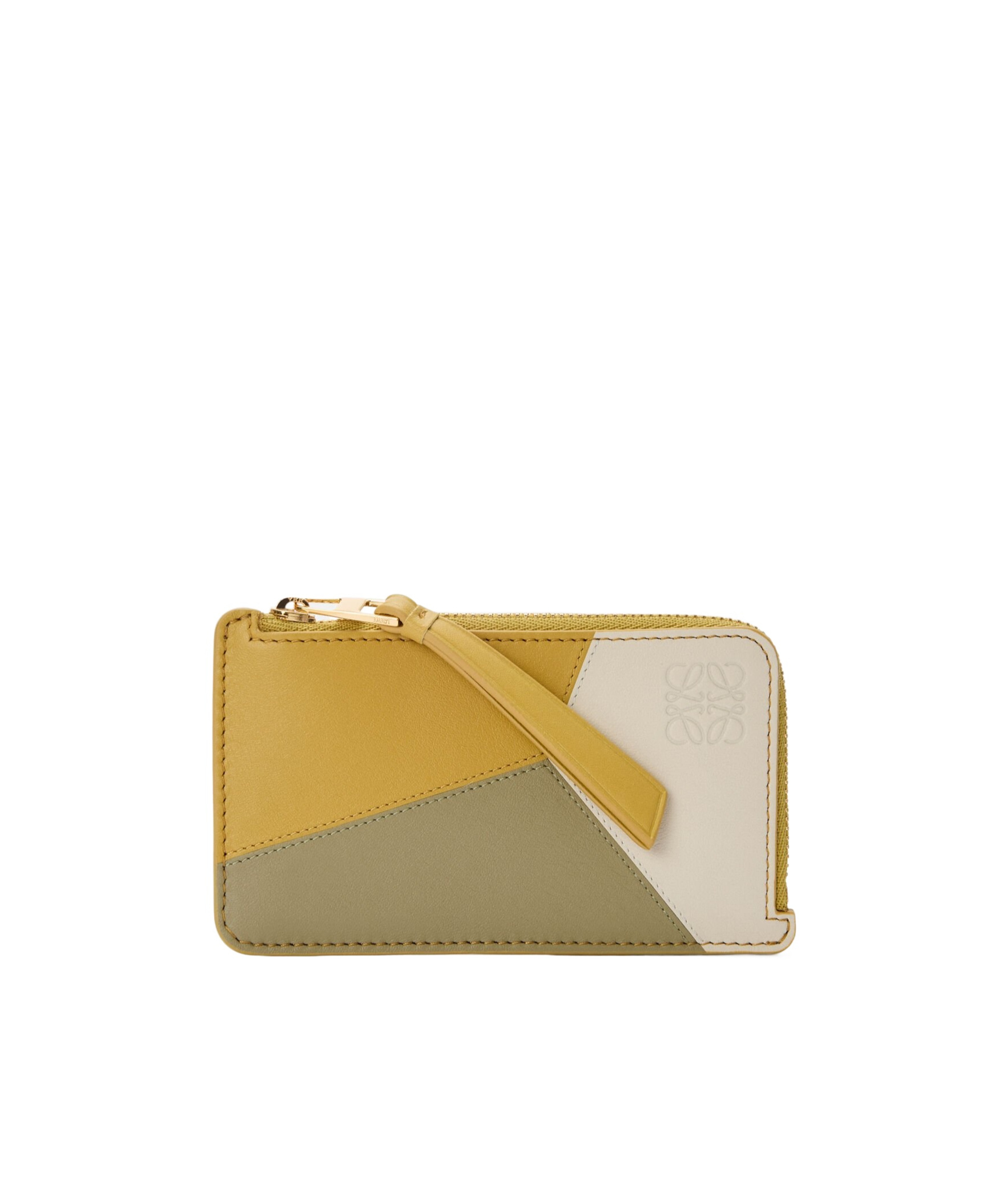 Loewe Puzzle Coin Cardholder In Brown