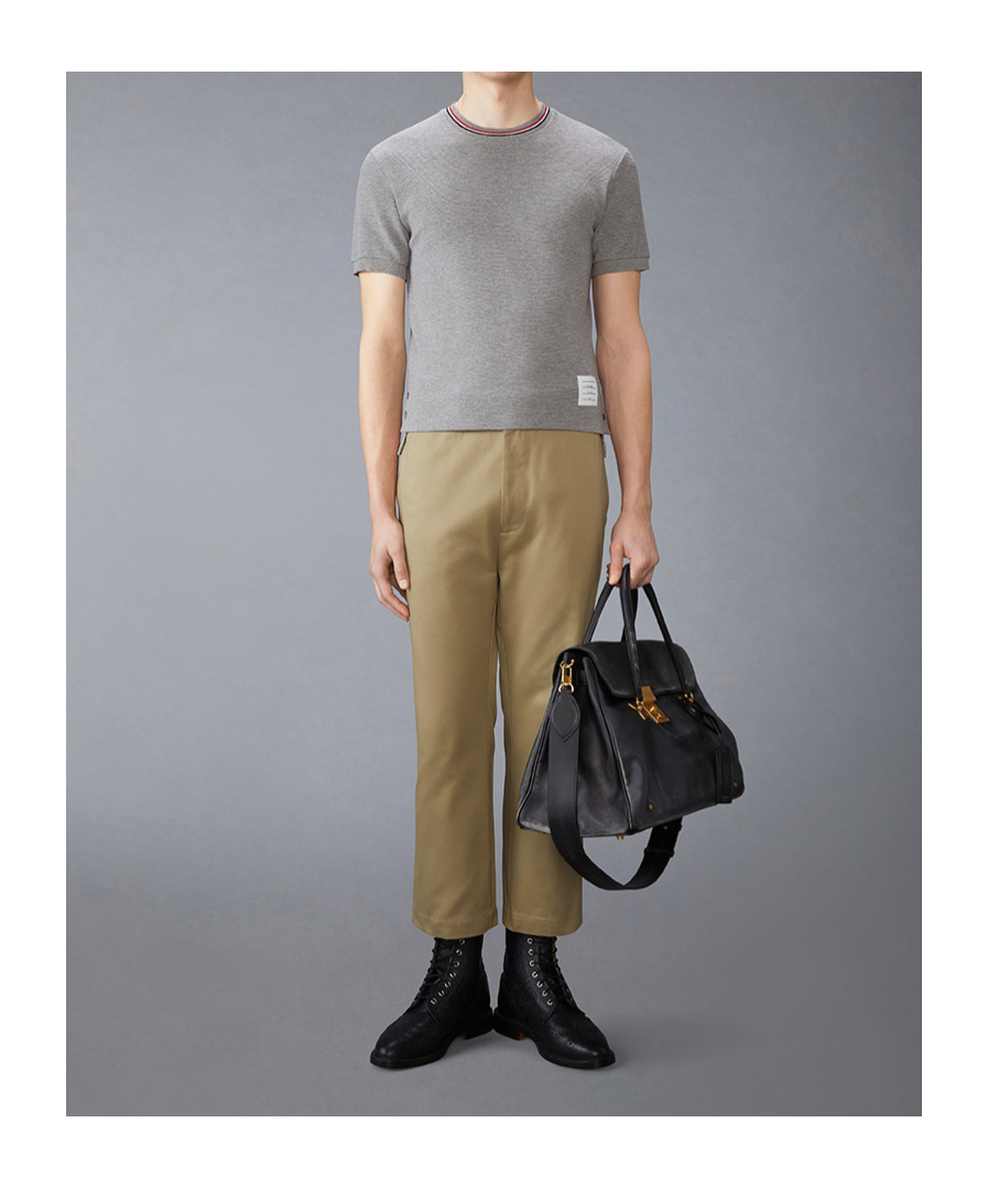 Thom Browne Wool Crew Neck T-shirt