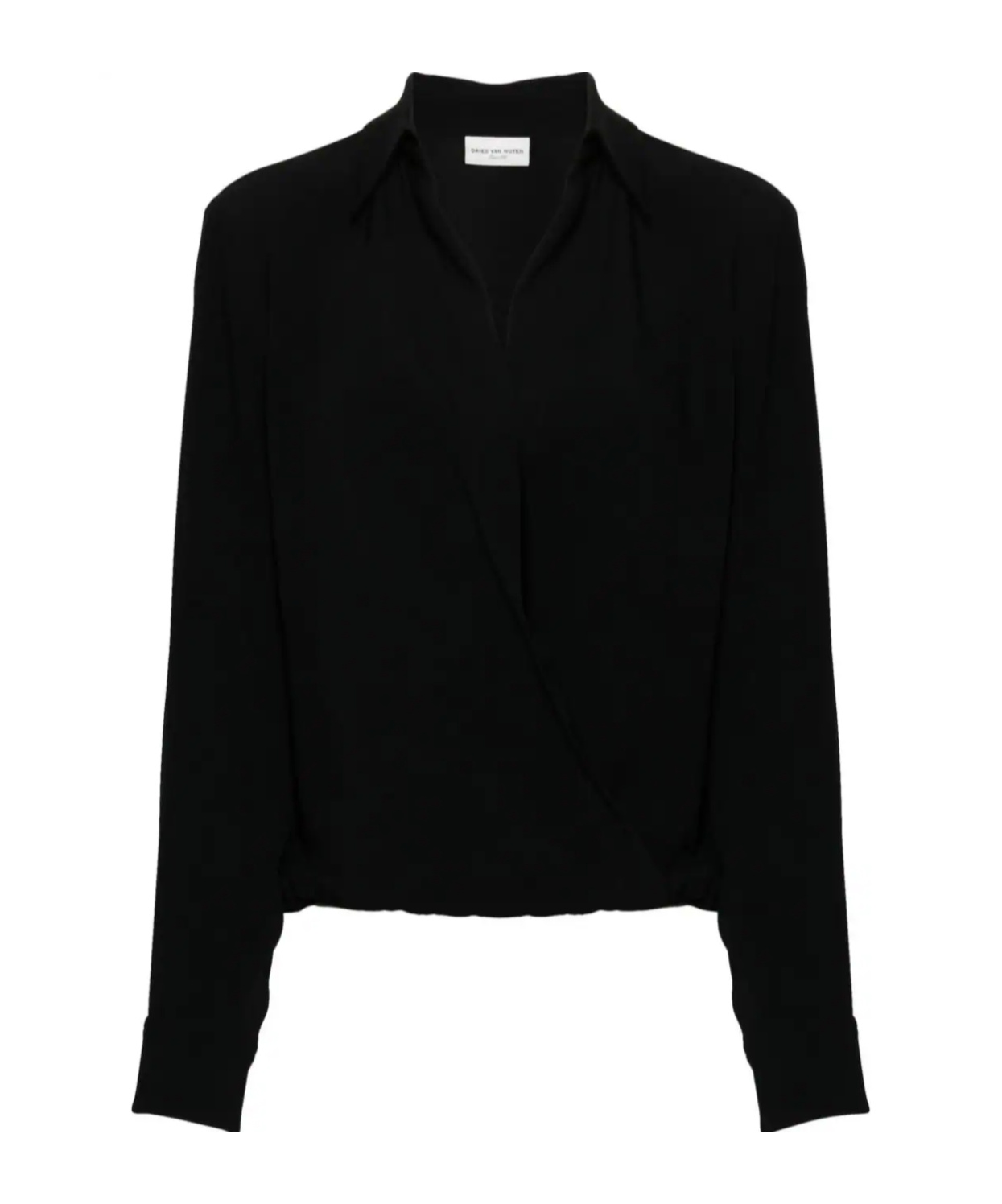 Dries Van Noten Cedal 9067 W. W.shirt In Black