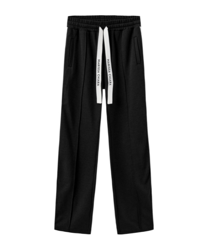 Marissa Chiara Drawstring Sweatpants In Black