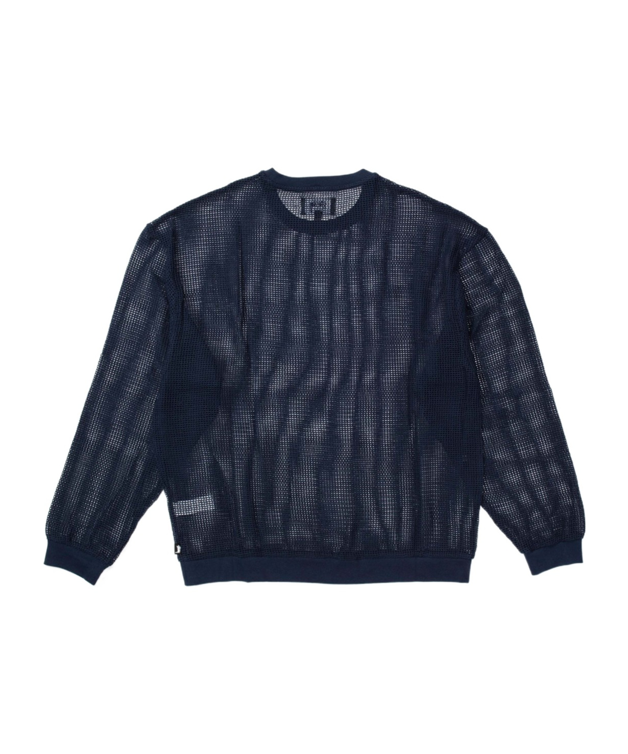 Stussy Mesh-panel Long-sleeved Jumper In Black