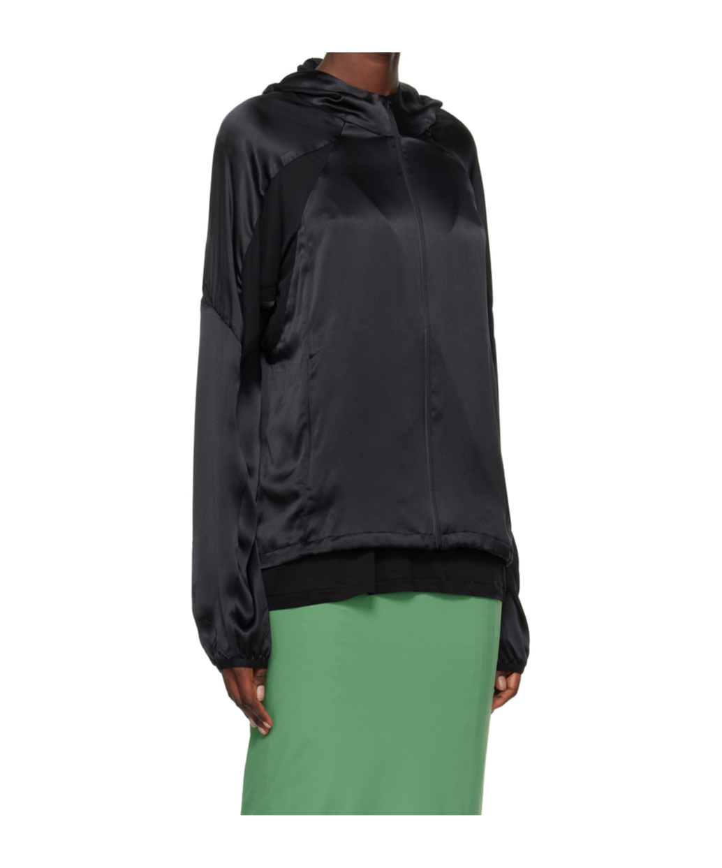 Post Archive Faction (paf) Stitchable Hooded Casual Jacket In Black