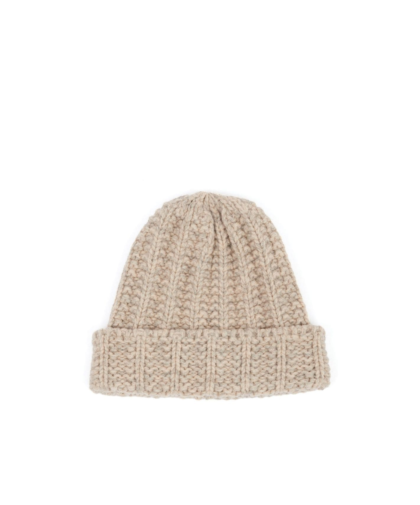 Maison Margiela Shetland Knit Beanie In Nude