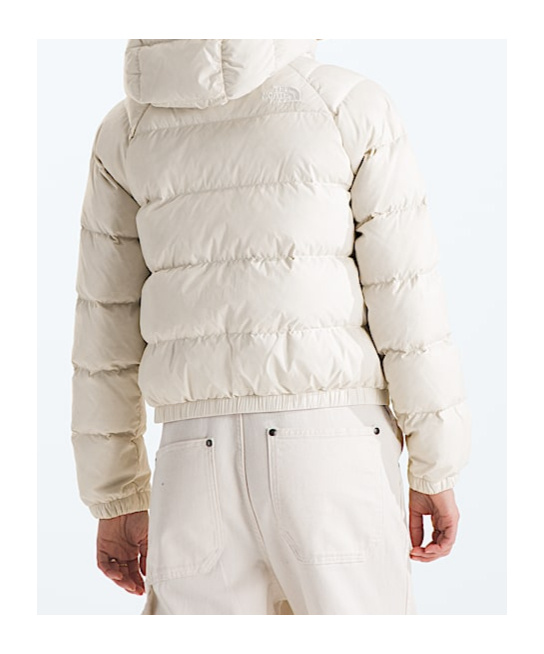Shop The North Face Womens Hydrenalite Down Hoodie In White Dune