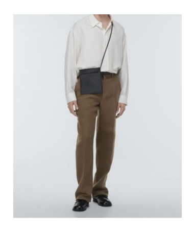 The Row Rectangular Shoulder Bag In Black