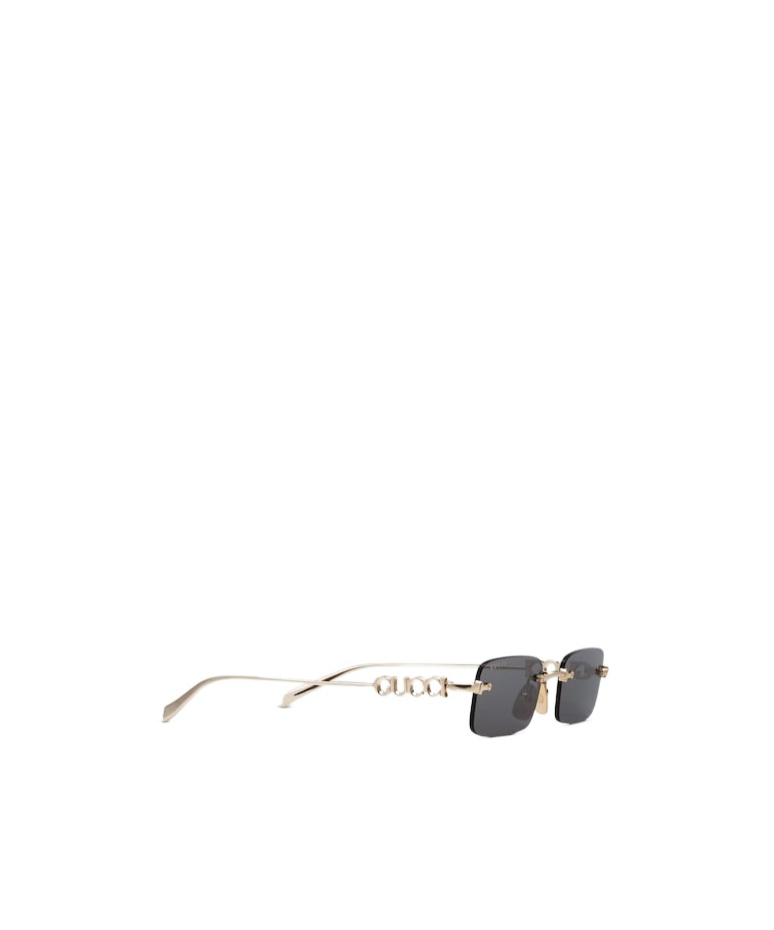 Gucci Rectangular Frame Sunglasses In Gray
