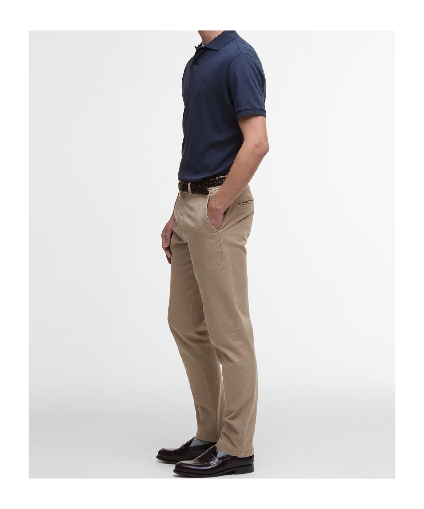 Barbour Hylton Short-sleeved Polo Shirt In Black