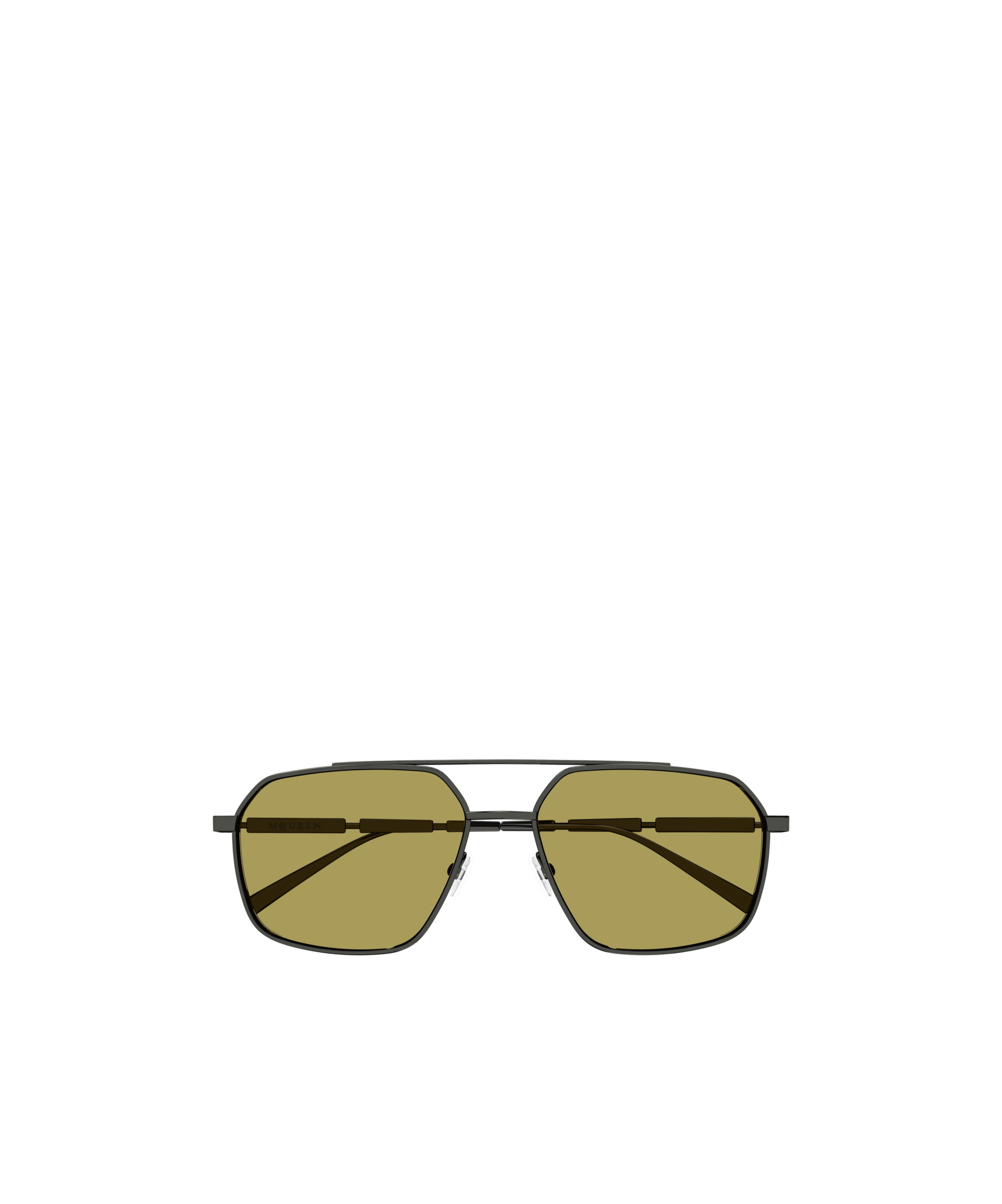 Alexander Mcqueen Eyewear Square Frame Sunglasses In Green