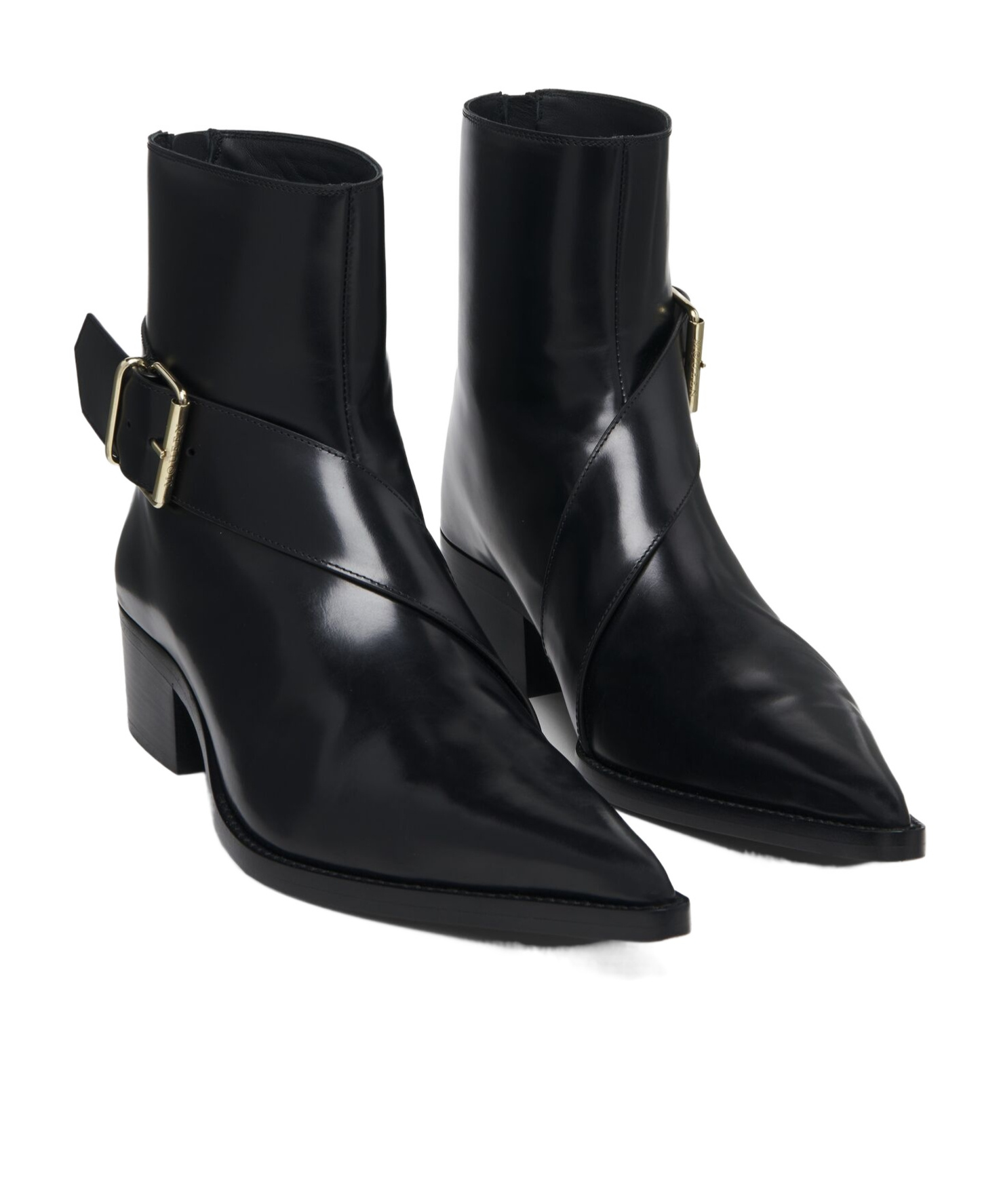 Alexander Mcqueen Men's Heron Buckle Boot In Black In Black