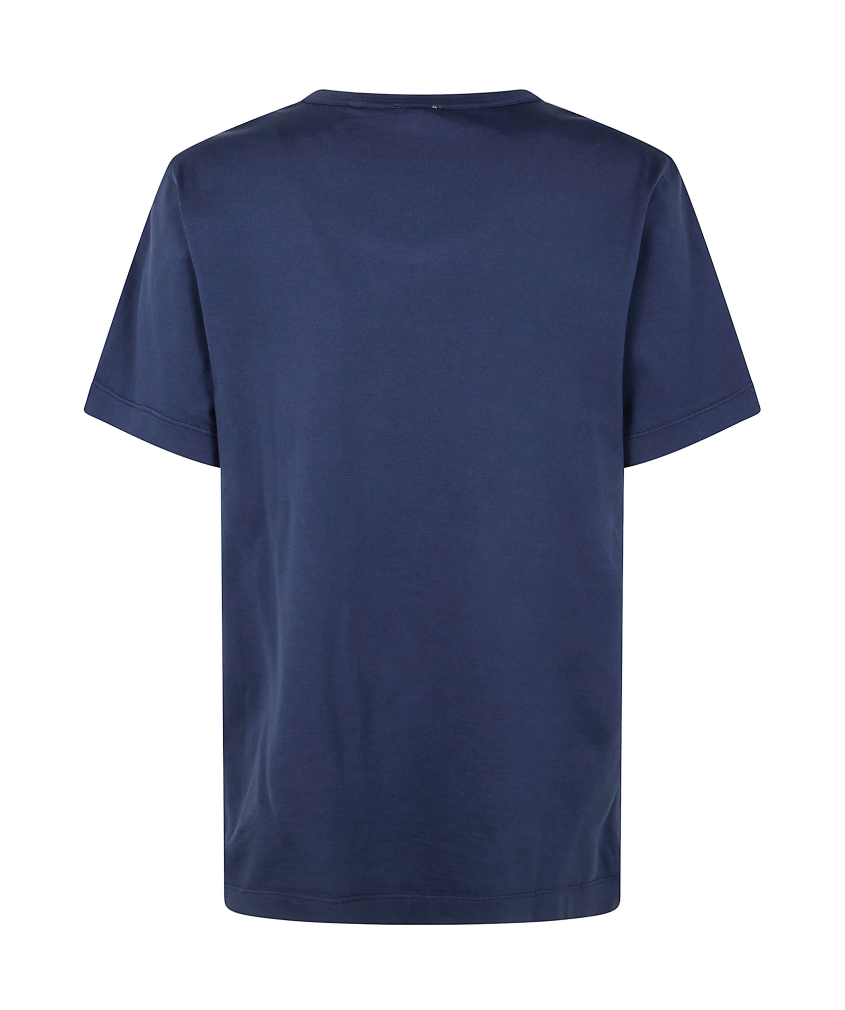 Aspesi Serafino Neck Tee Shirt In Blue