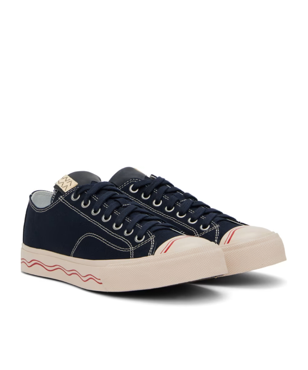 Visvim Seeger Leather And Rubber-trimmed Canvas Sneakers In Black