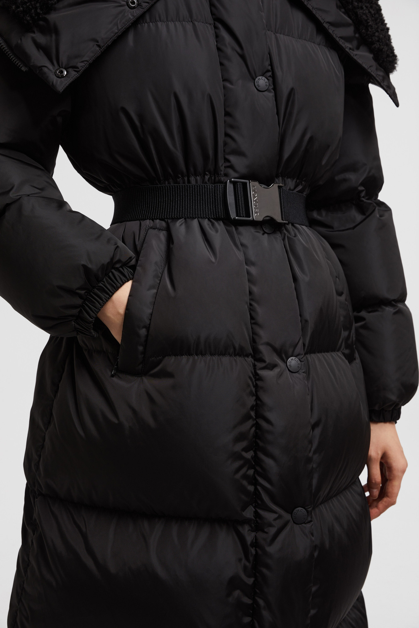 Moncler Bruneaux Coat In Black