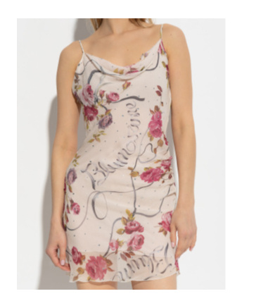 Blumarine Sling Dress In Nude