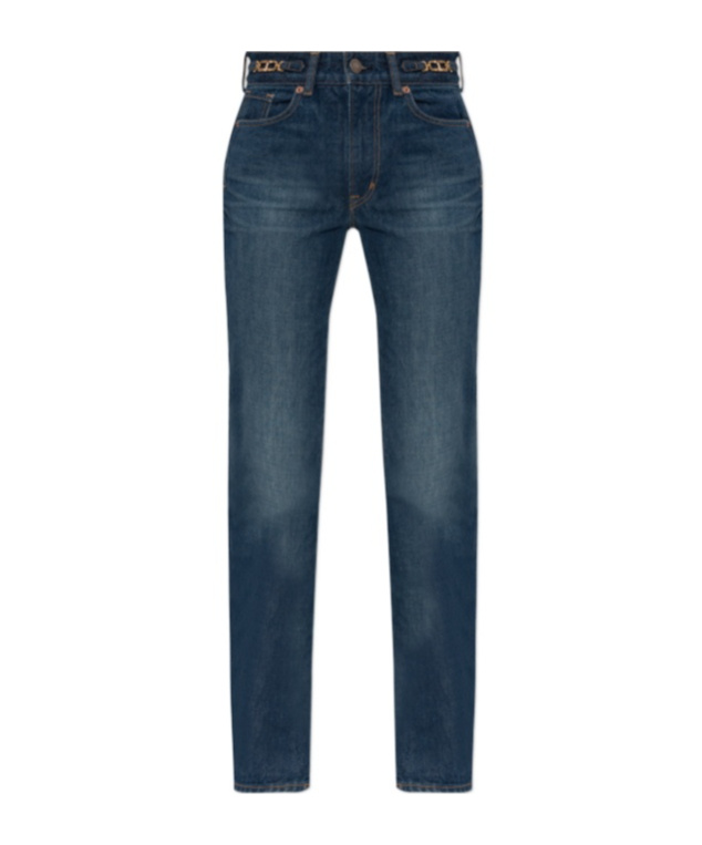 Tom Ford Whitney Straight Jeans In Blue