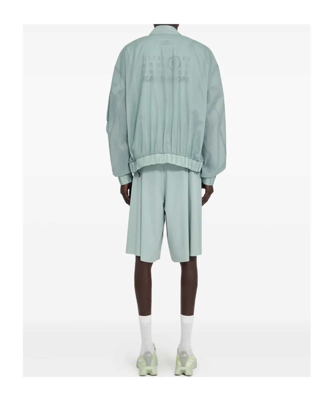 Mm6 Maison Margiela Numeric Graphic Jacket Elasticated Waist