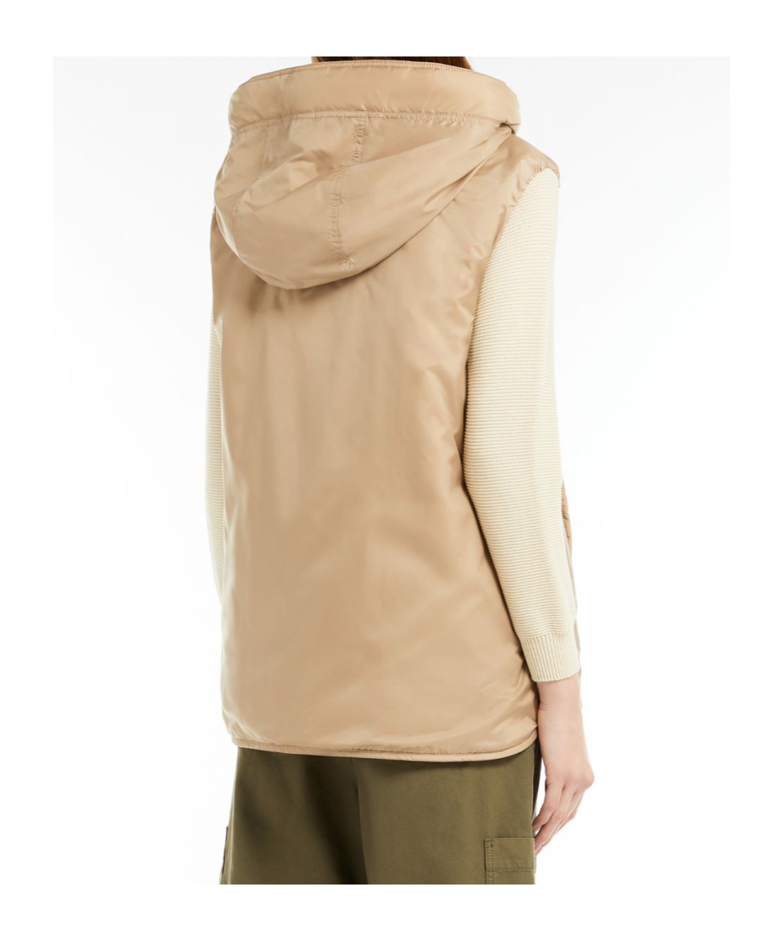Weekend Max Mara Double-sided Vest In Nude