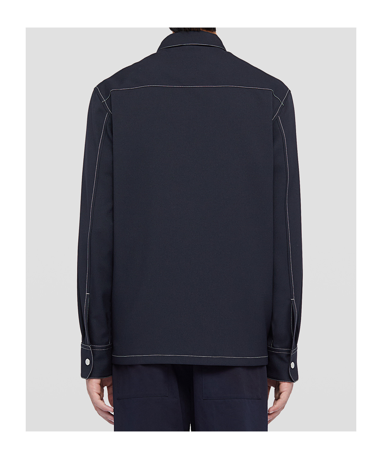 Jil Sander Straight Plain Jacket In Black