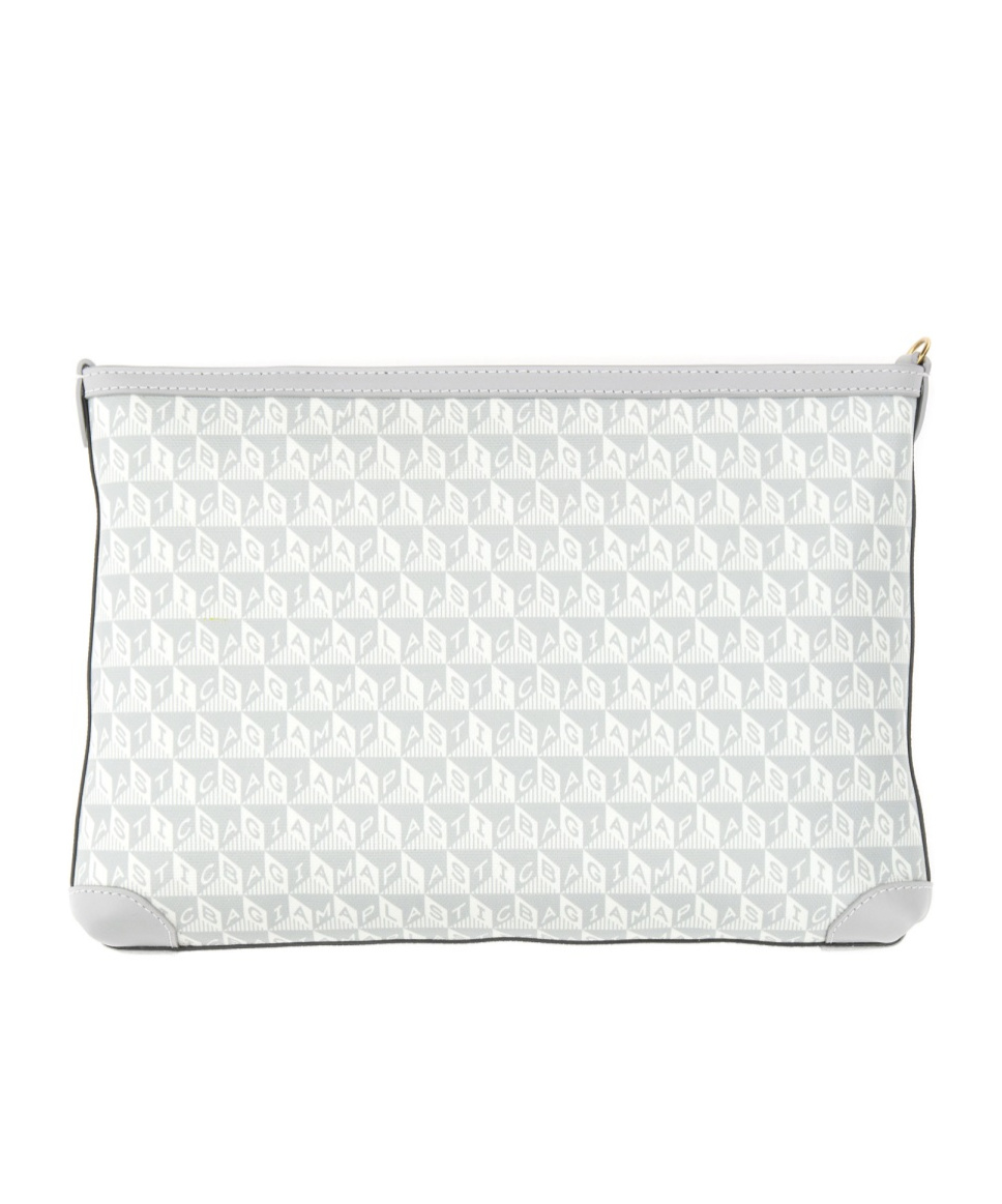 Anya Hindmarch I Am A Plastic Bag Coated-canvas Pouch In Yellow