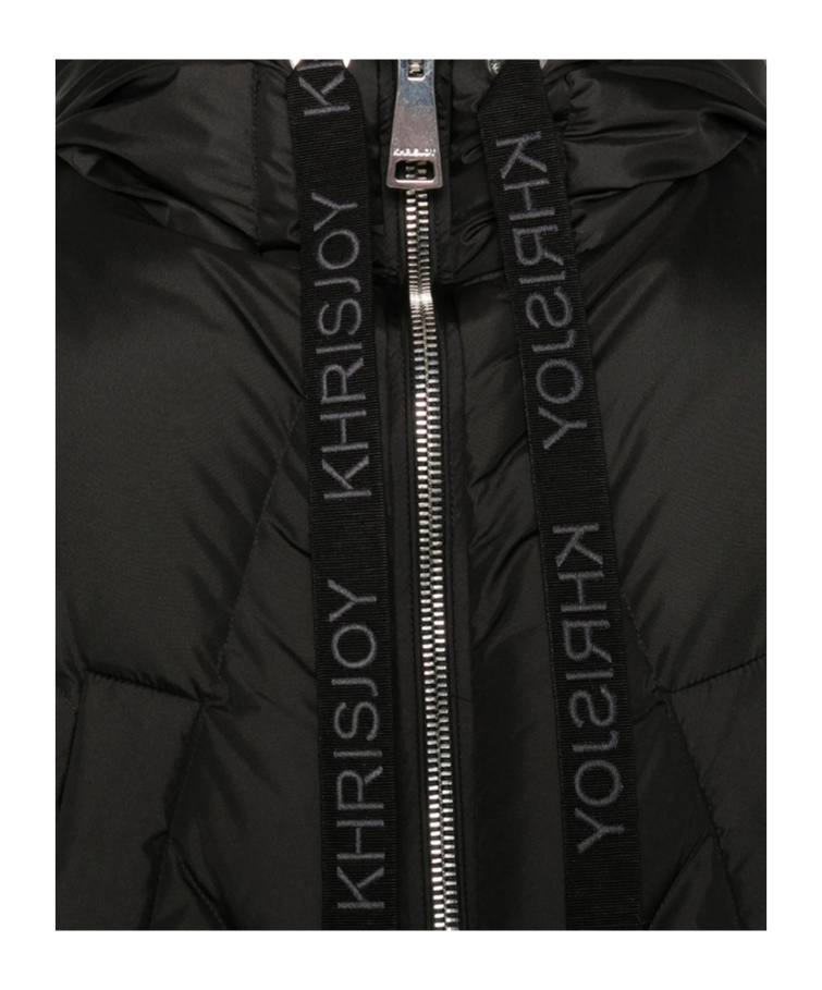 Khrisjoy Hooded Cotton Jacket In Black