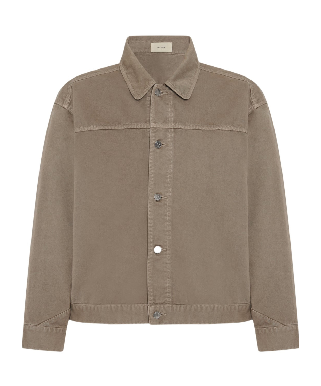 The Row Marcus Cotton Jacket In Brown