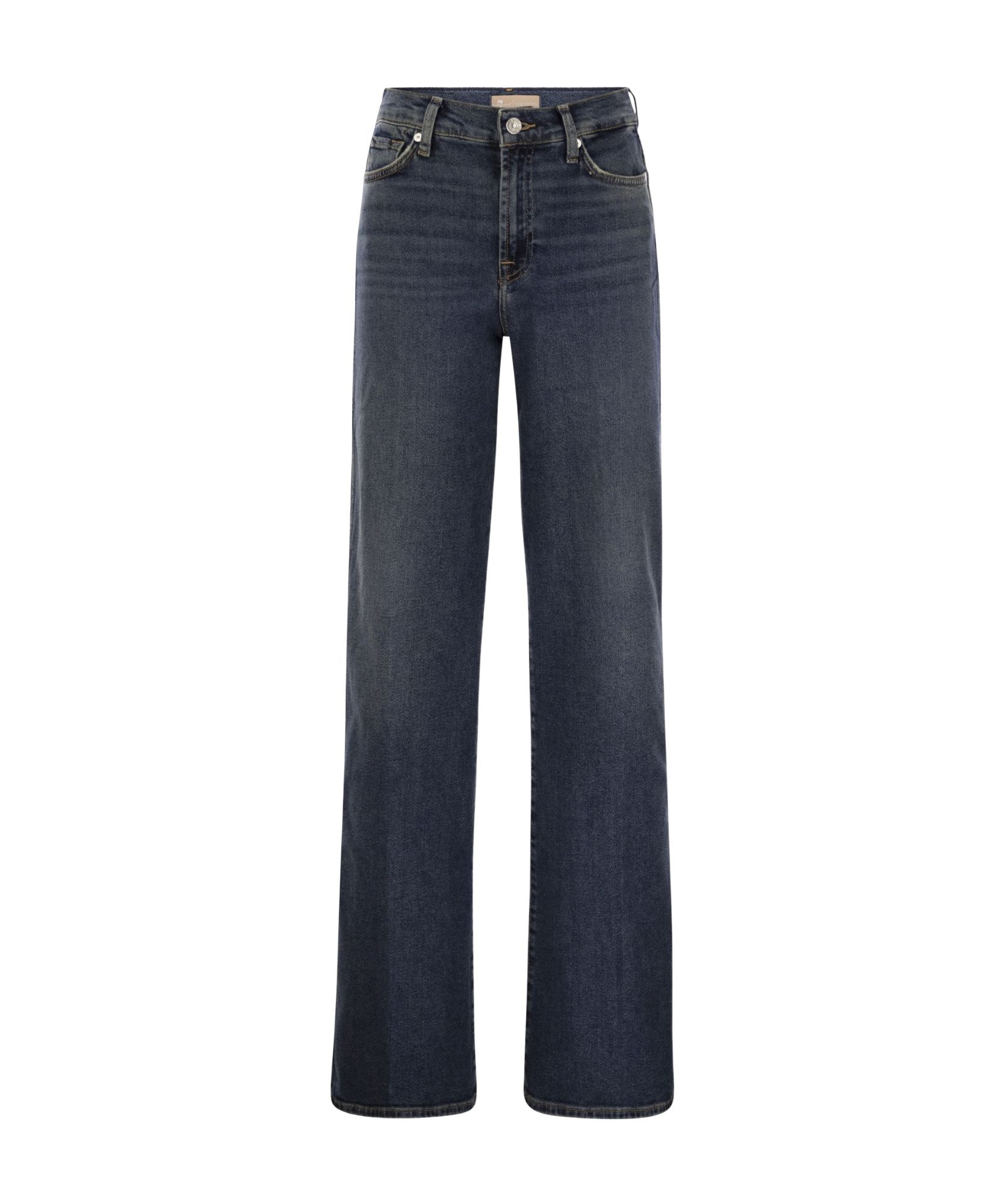 7 For All Mankind High-waist Jeans In Black