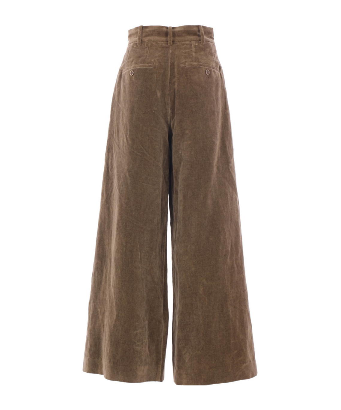 Uma Wang Trousers Straight-leg Button Detail In Brown