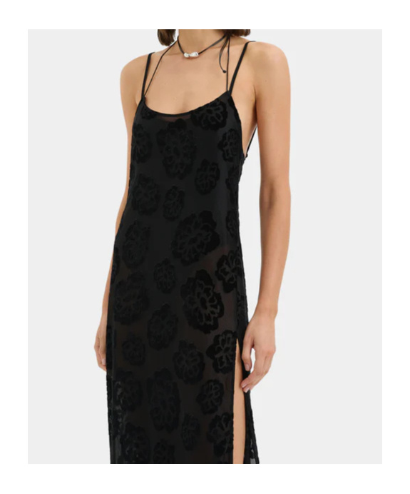 Sir Vittoria Midi Dress In Black