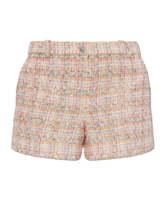 Versace Tweed Shorts In Nude