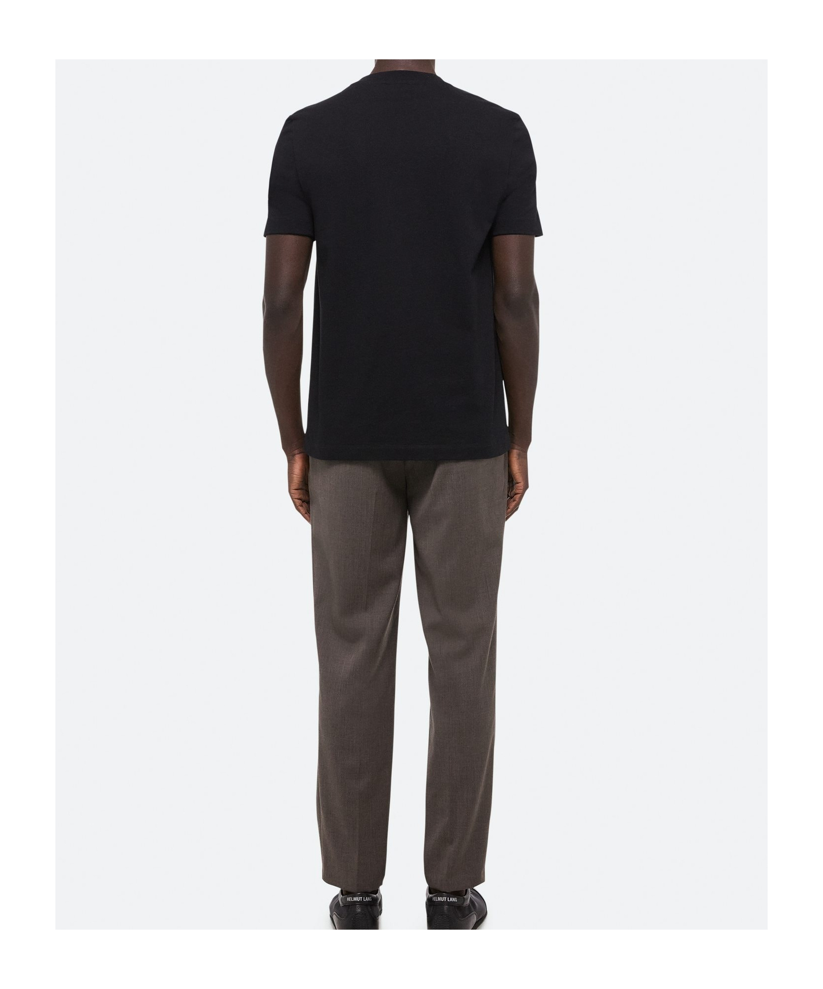 Helmut Lang Embossed Logo Tee In Black