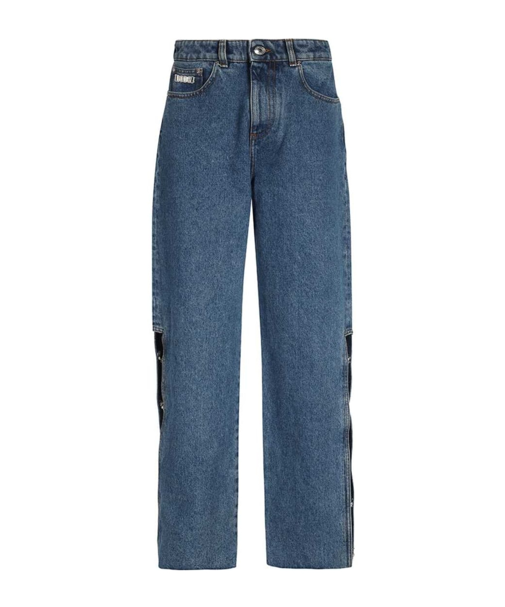 Gcds Wide-leg Jeans In Blue