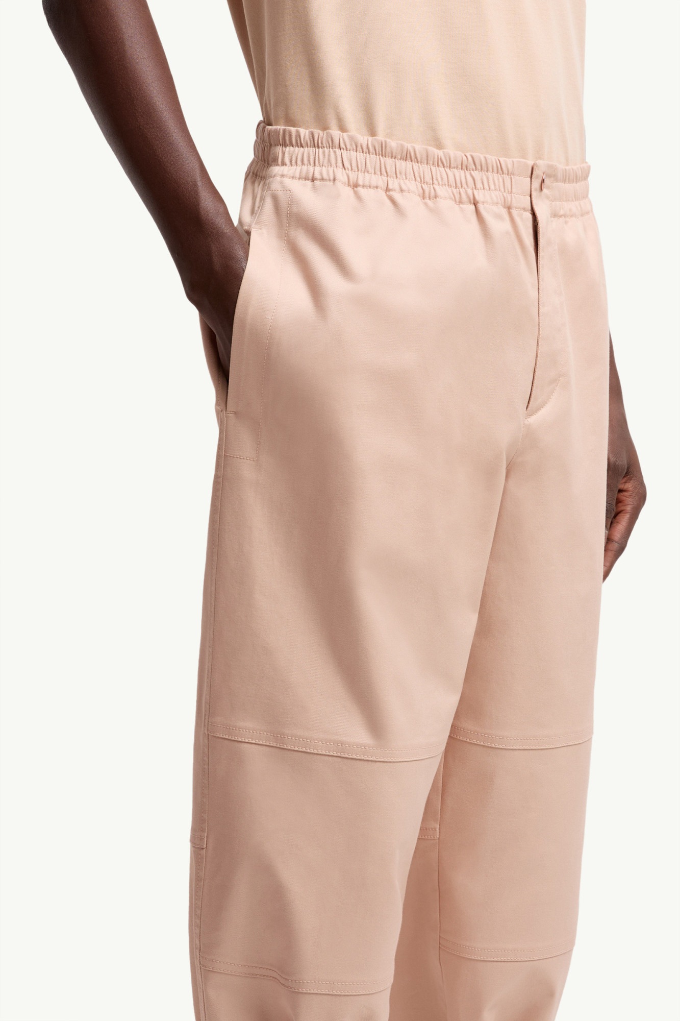 Moncler Pantalon En Gabardine De Coton X Gilga Farm By Donald Glover In Neutral