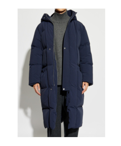 Jil Sander Long-sleeved Down Jacket In Blue