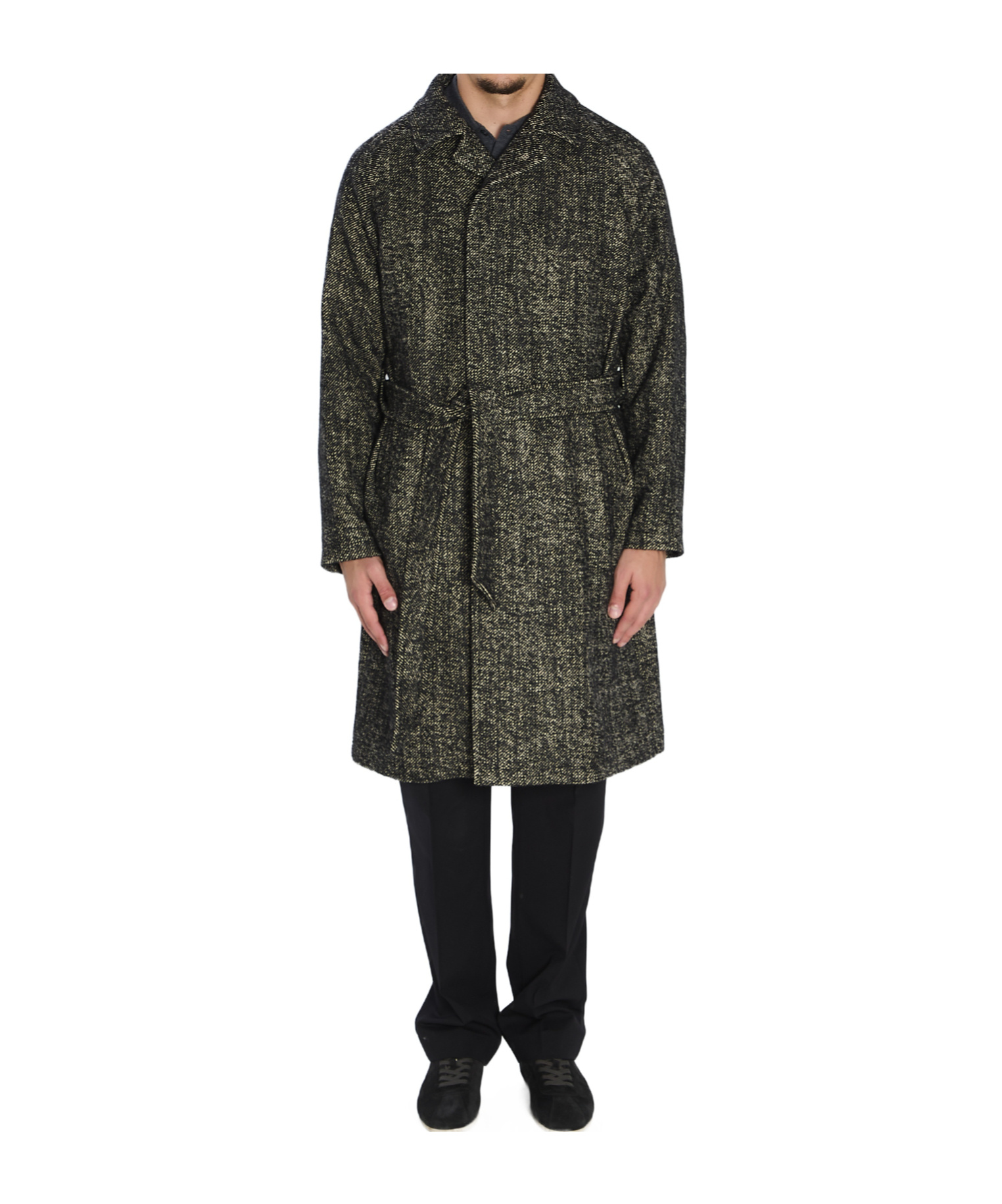 Tagliatore Midi Coat With Central Back Vent In Black