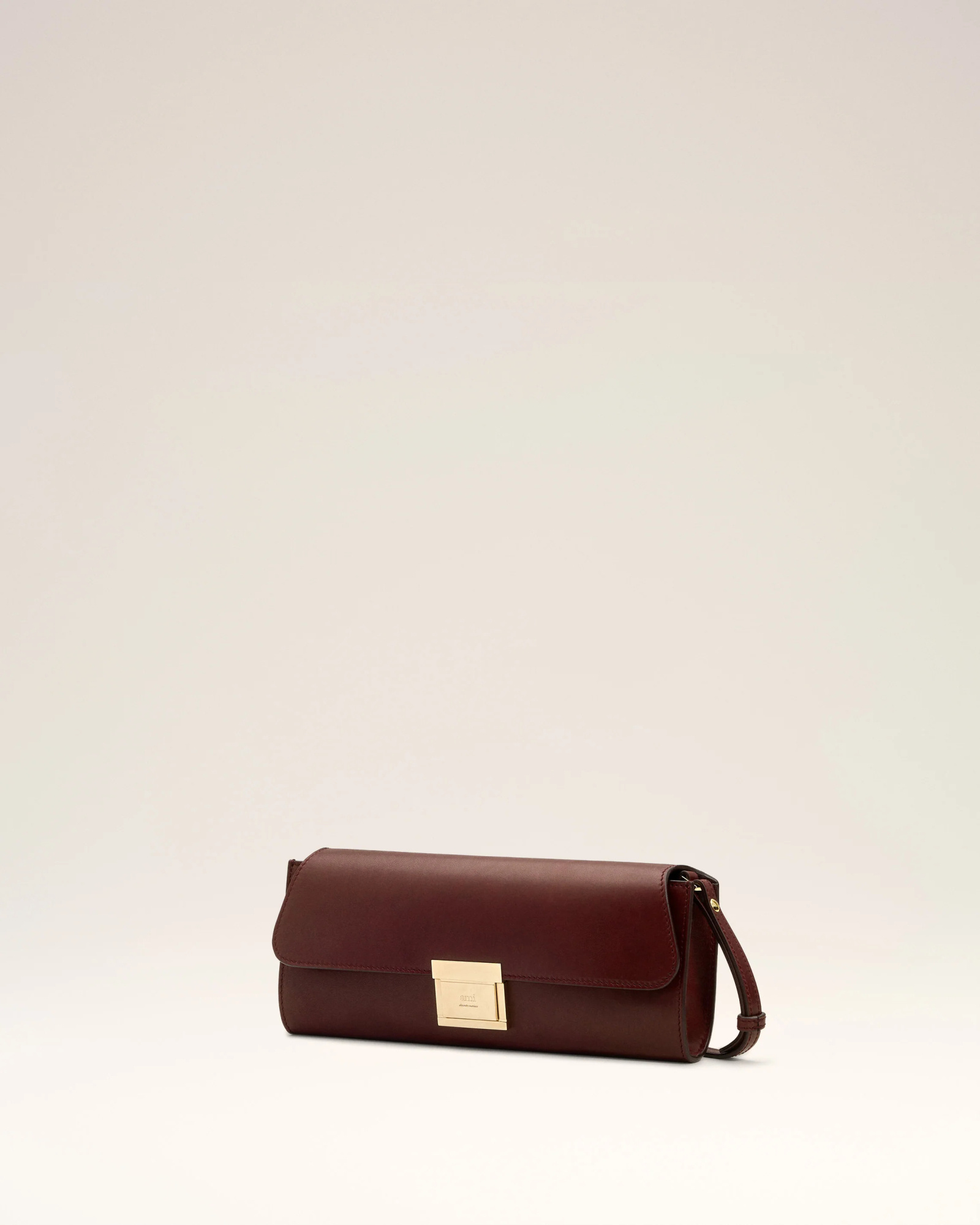 Ami Alexandre Mattiussi Flap Shoulder Bag In Brown