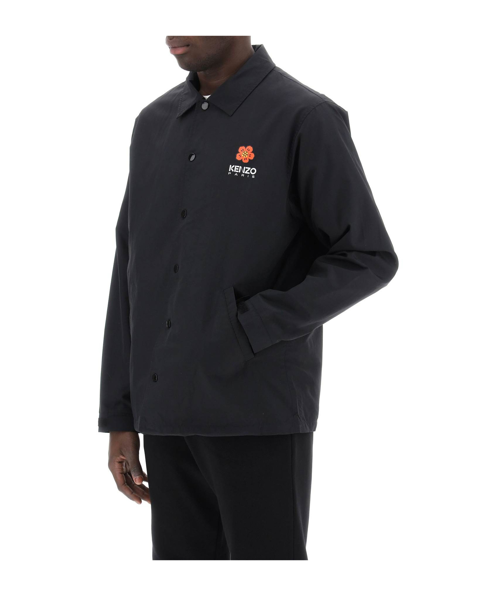 Kenzo Boke Placed Light Coach Jacket In Black