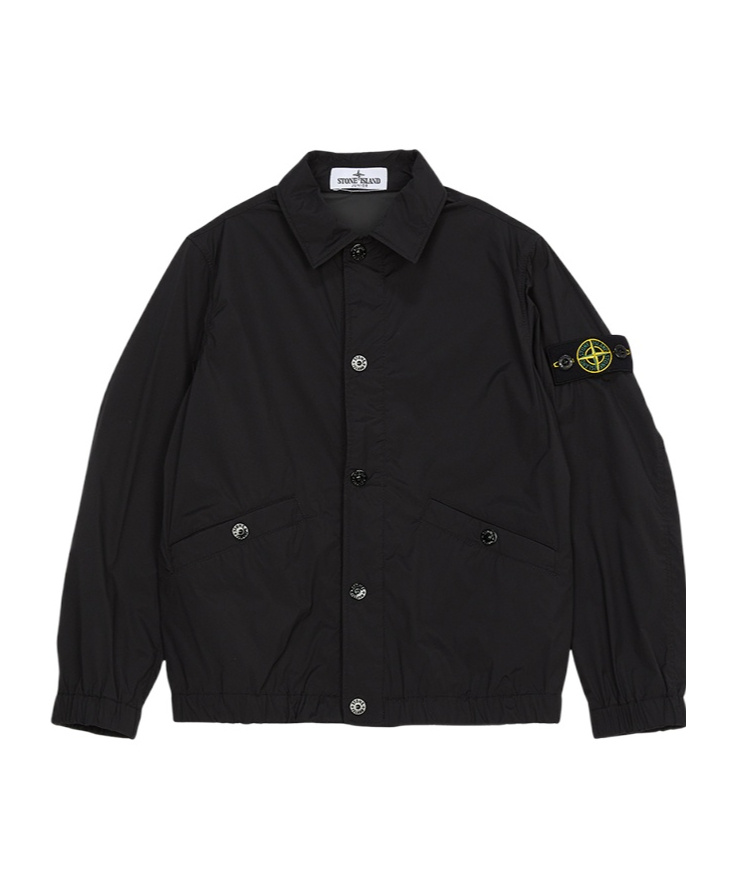 Stone Island Compass-badge Jacket In Black