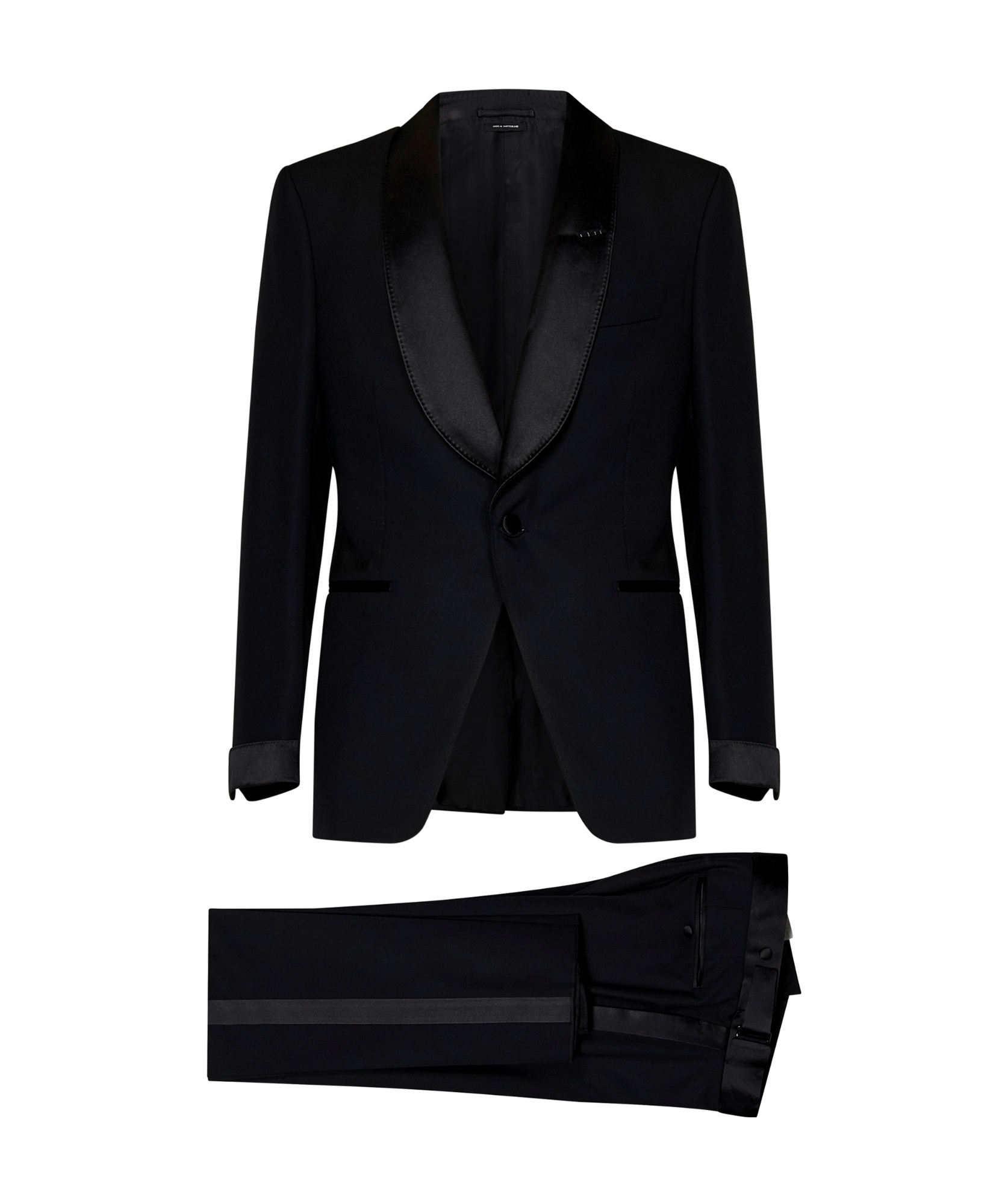 Tom Ford Single-breasted Dinner Suit In Black