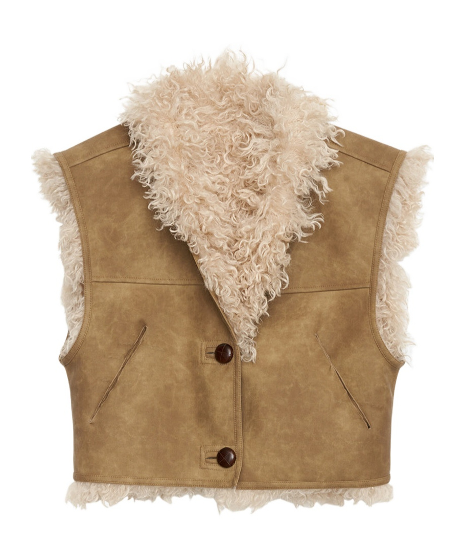 Isabel Marant Clara Vest In Brown
