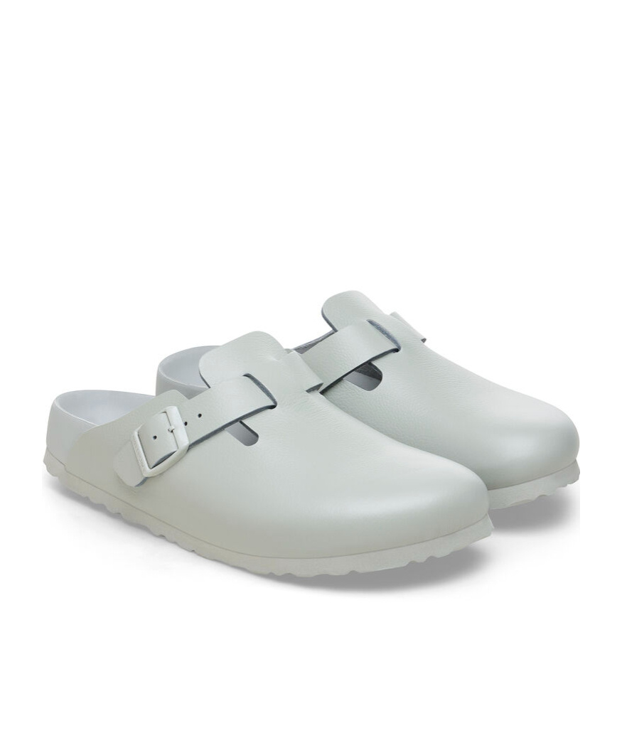 Birkenstock Buckle Muller Shoes In Gray