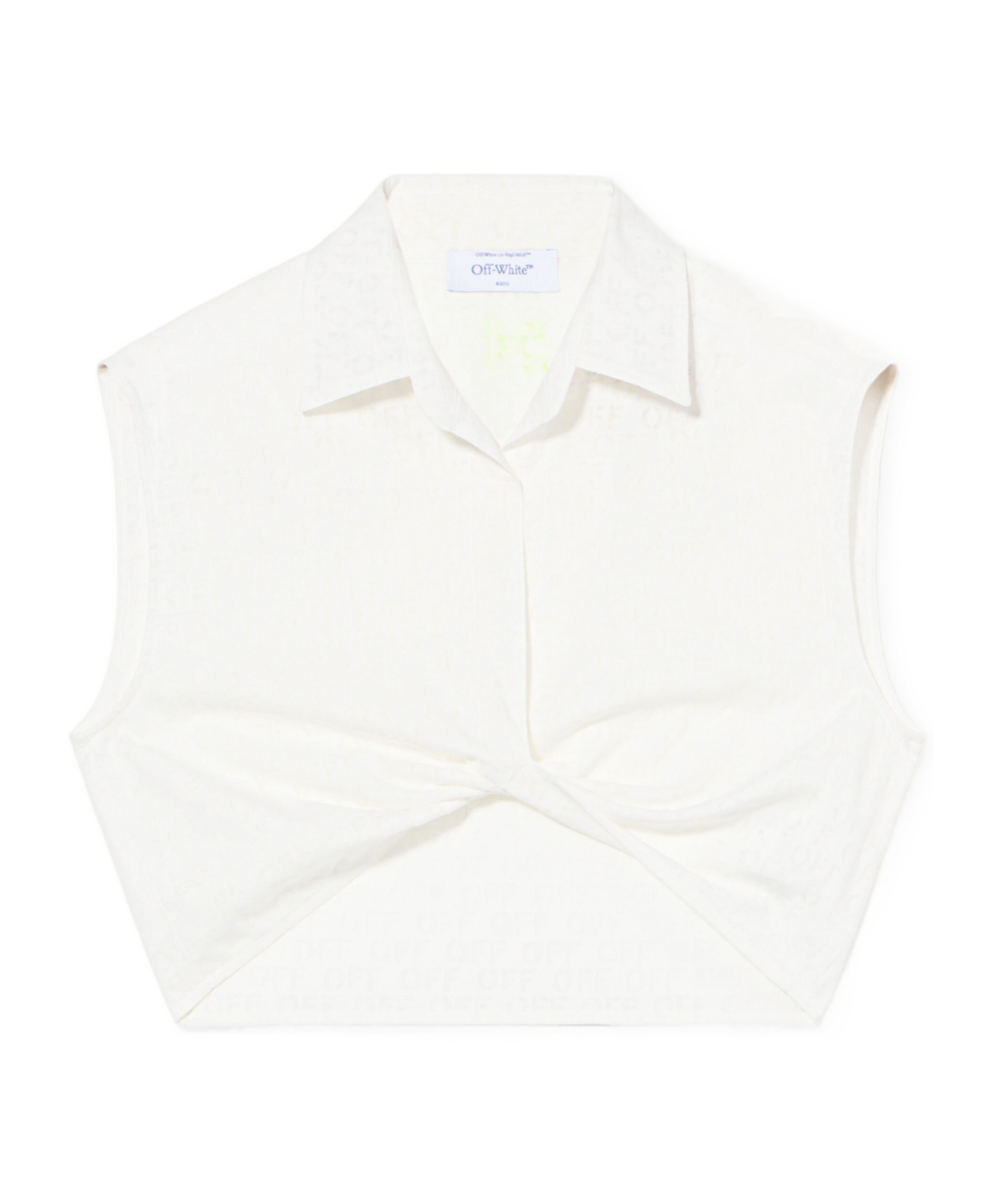 Off-white Sleeveless Shirt In White