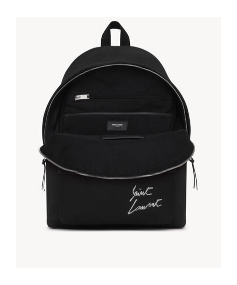 Saint Laurent City Backpack In Black