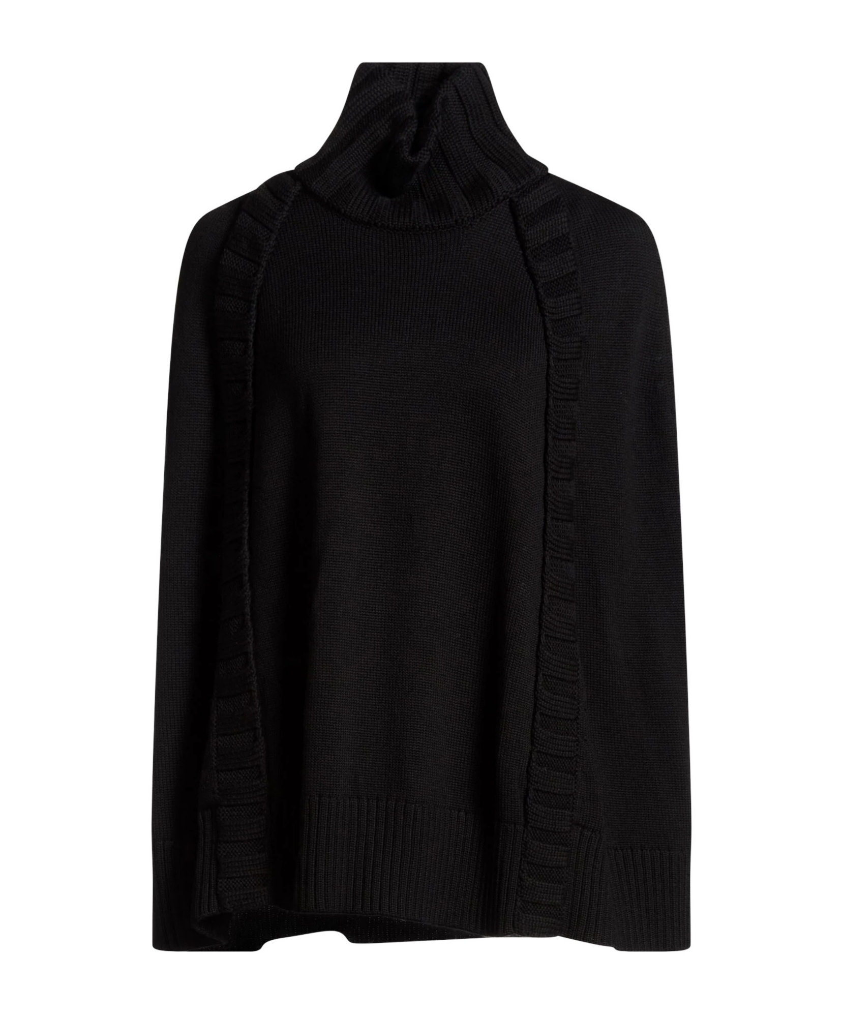 Dolce & Gabbana Heavy-weight Knit Cloaks In Black