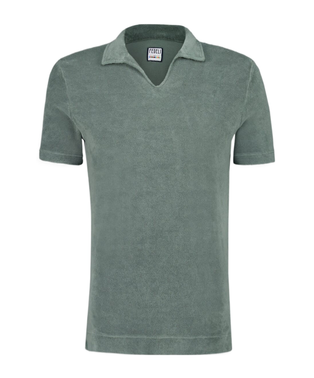 Fedeli Terry-cloth T-shirt In Gray